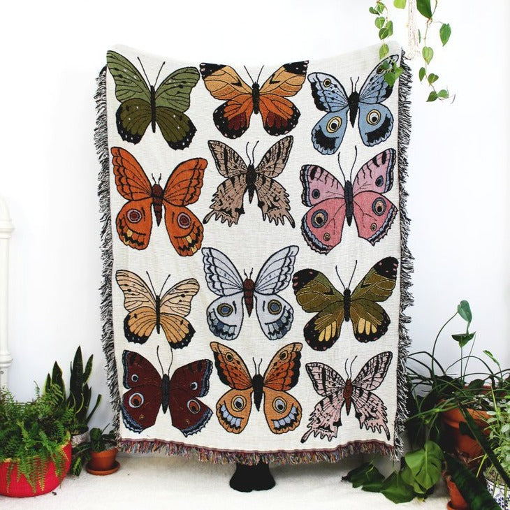 Butterfly Knit Blanket